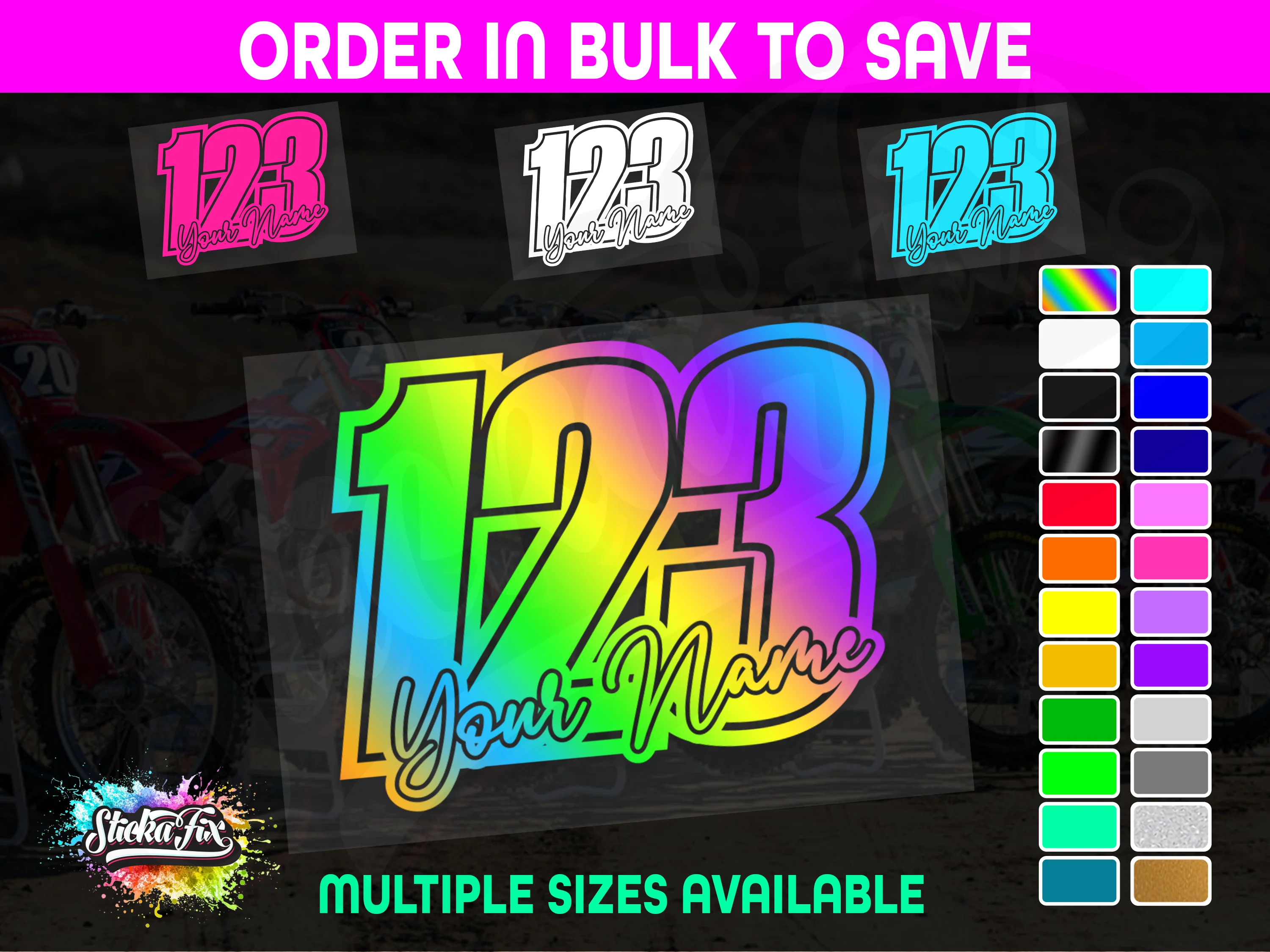 CUSTOM MX Race Number