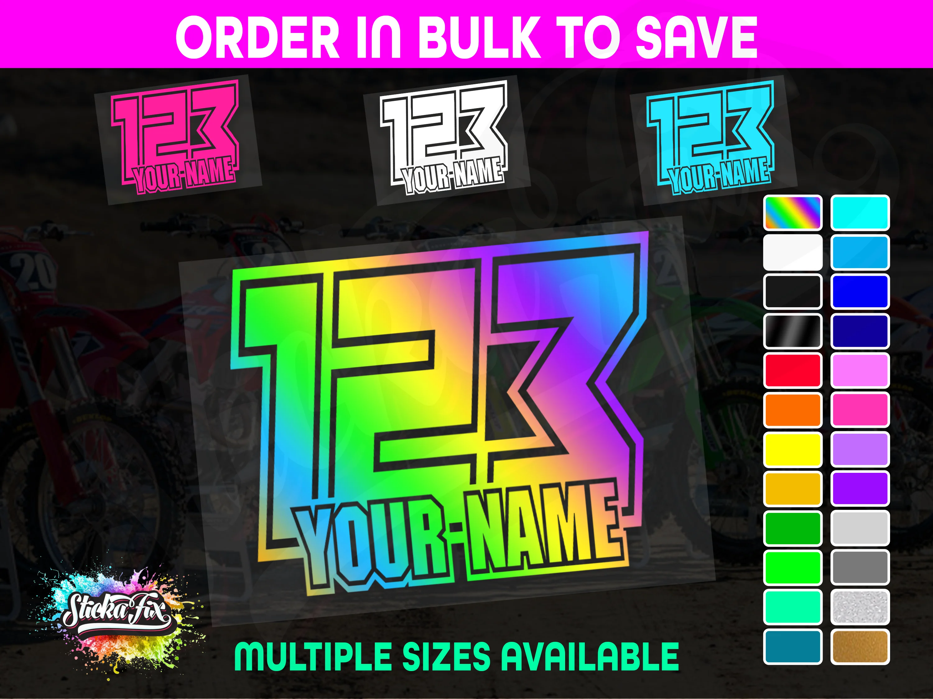 CUSTOM MX Race Number