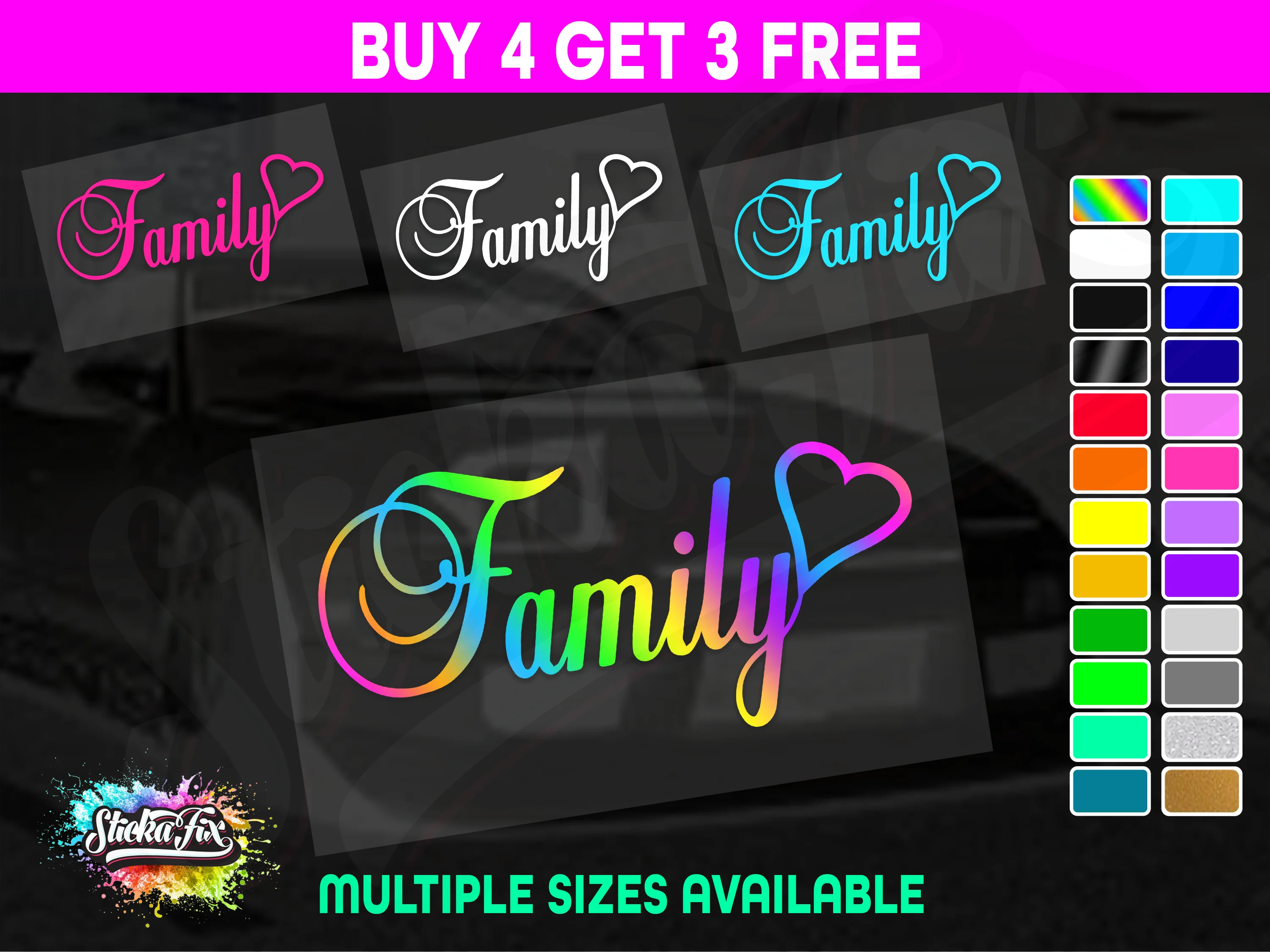 Family Love Heart