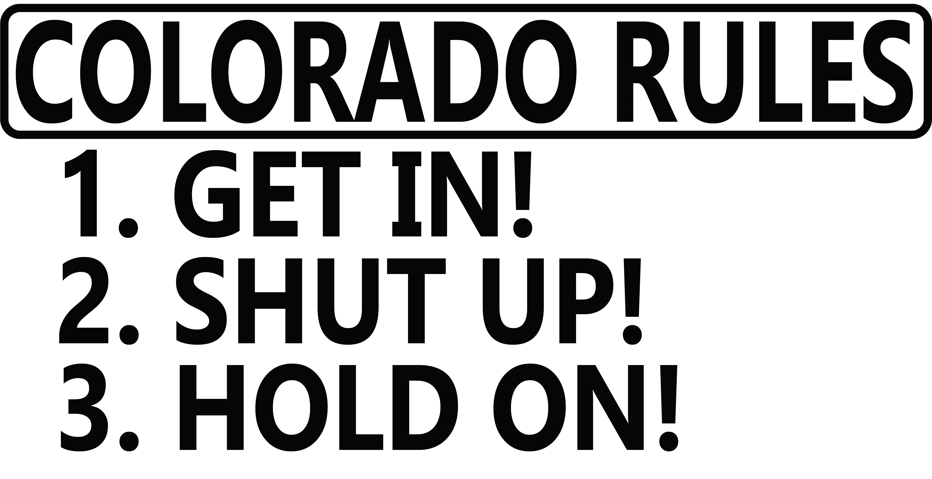 Colorado Rules