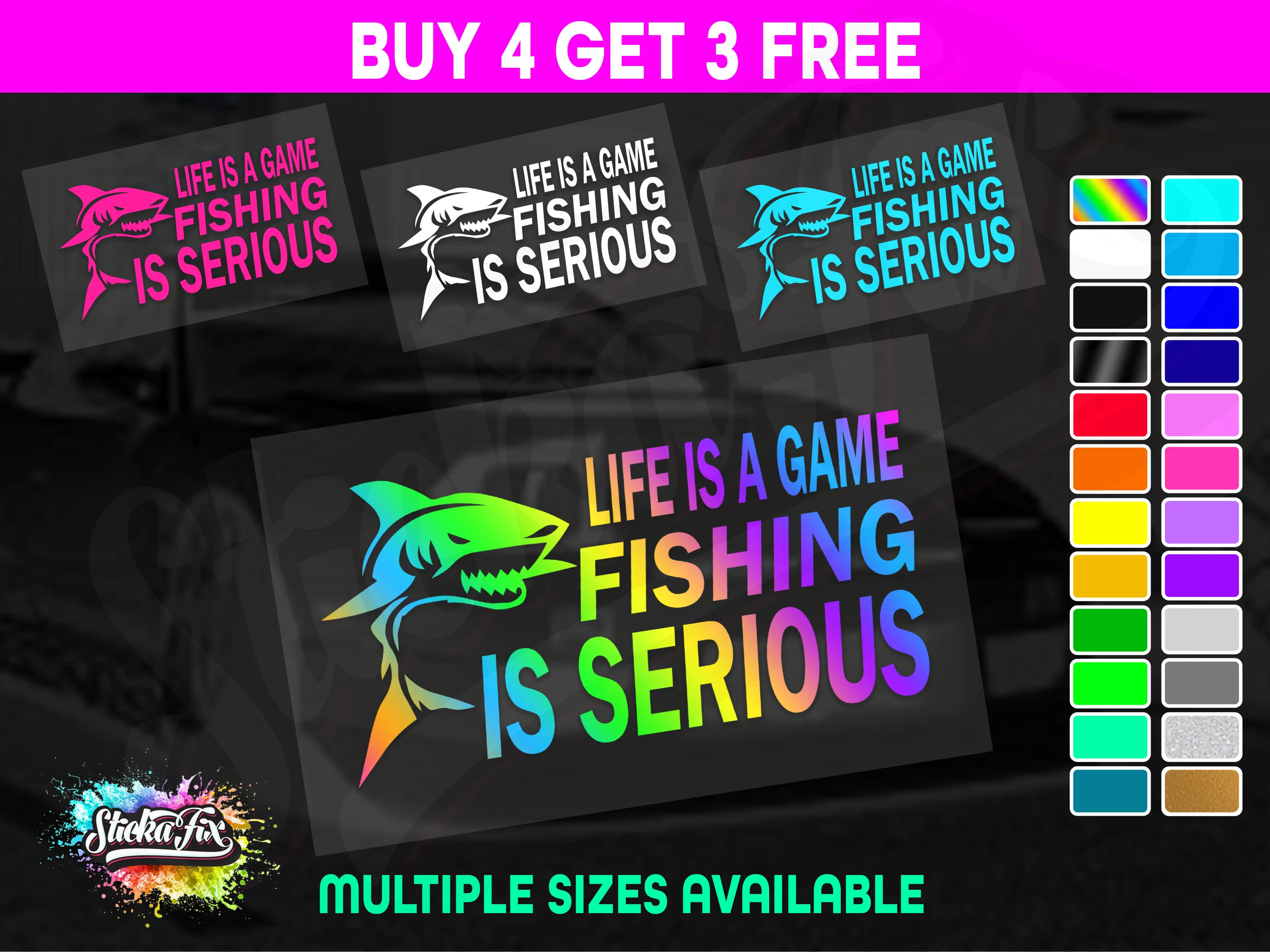 Life Is A Game Fishing Is Serious