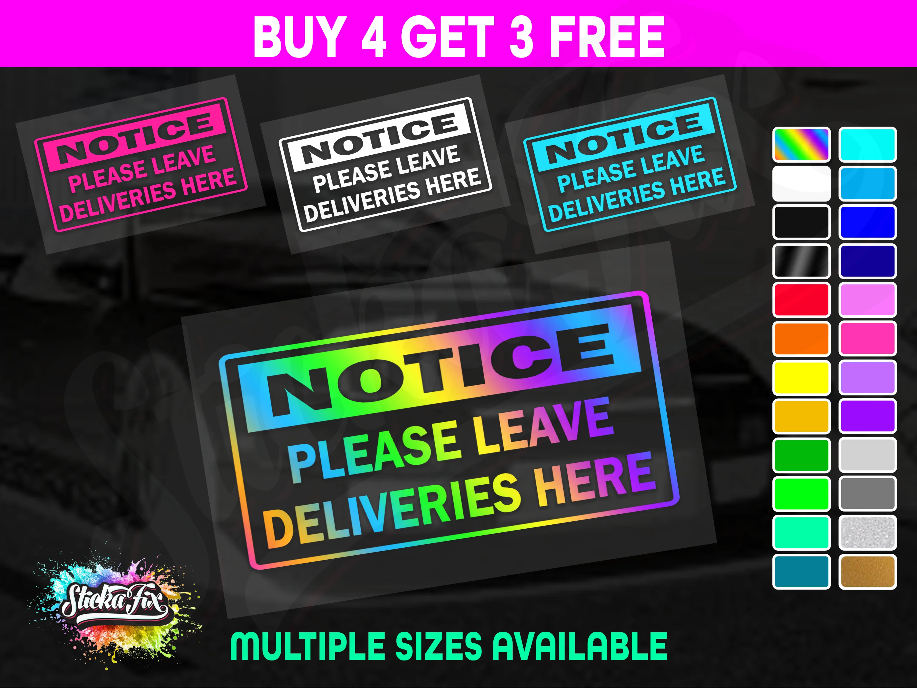 Notice Please Leave Deliveries Here