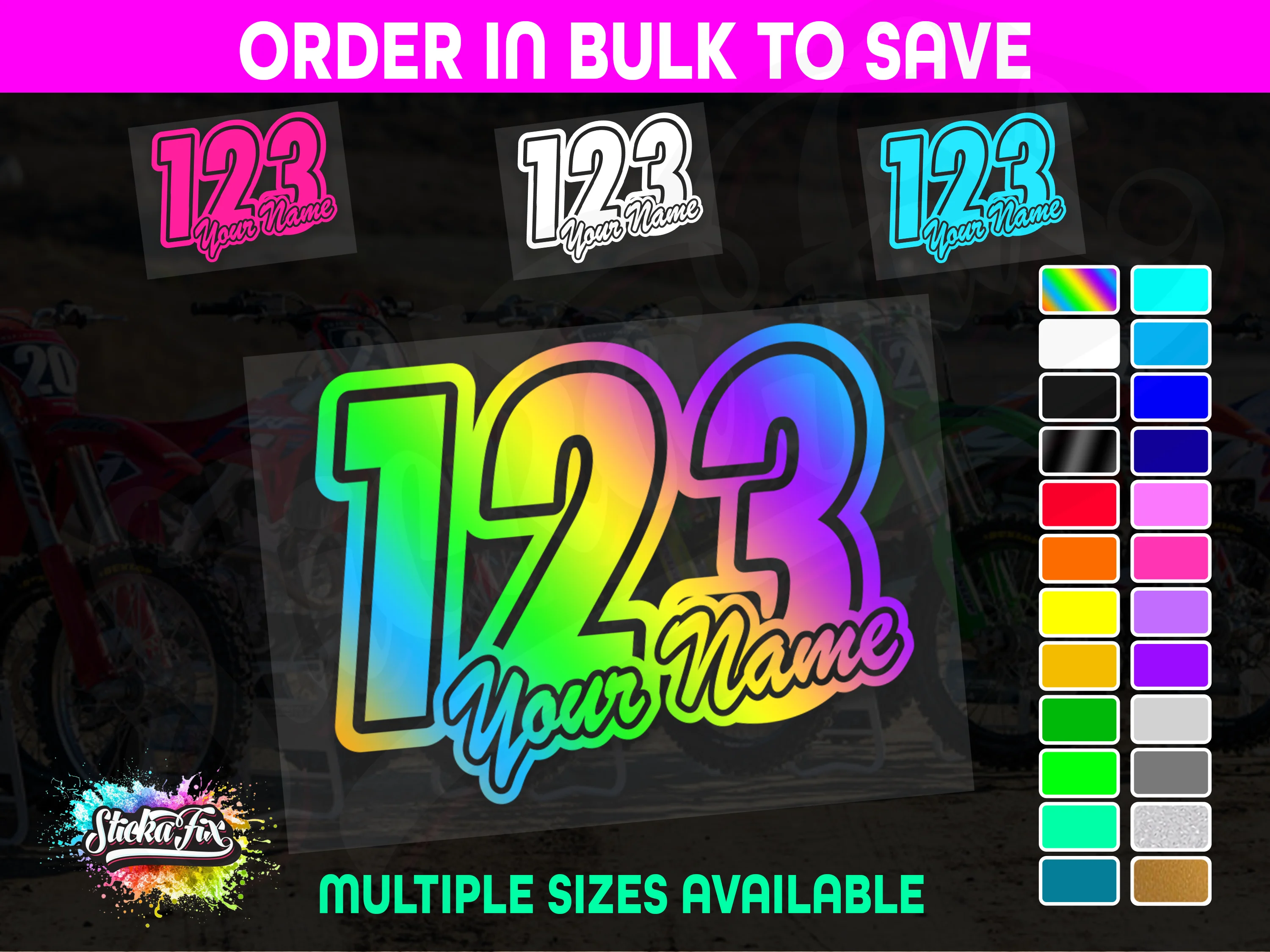 CUSTOM MX Race Number