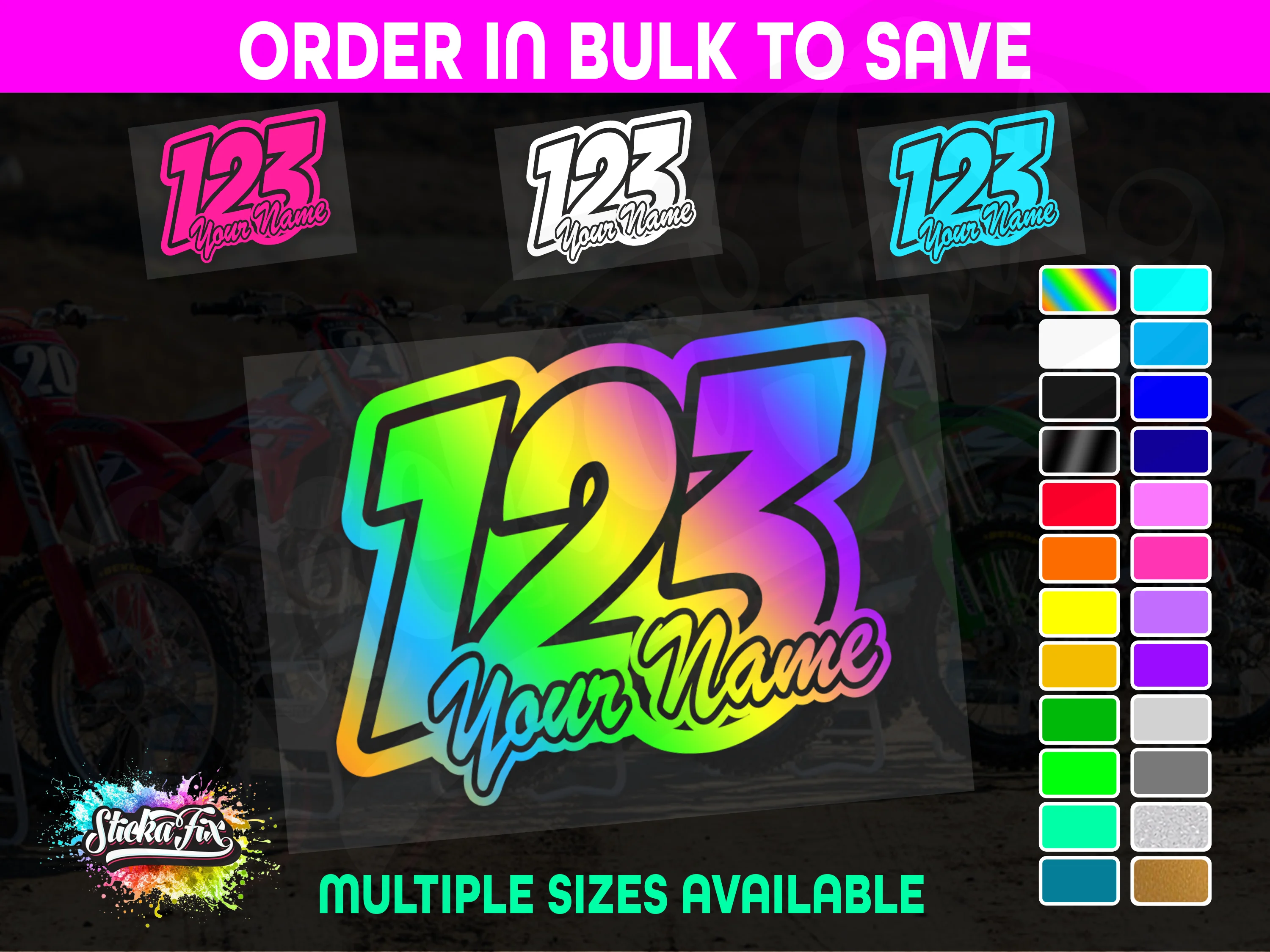 CUSTOM MX Race Number