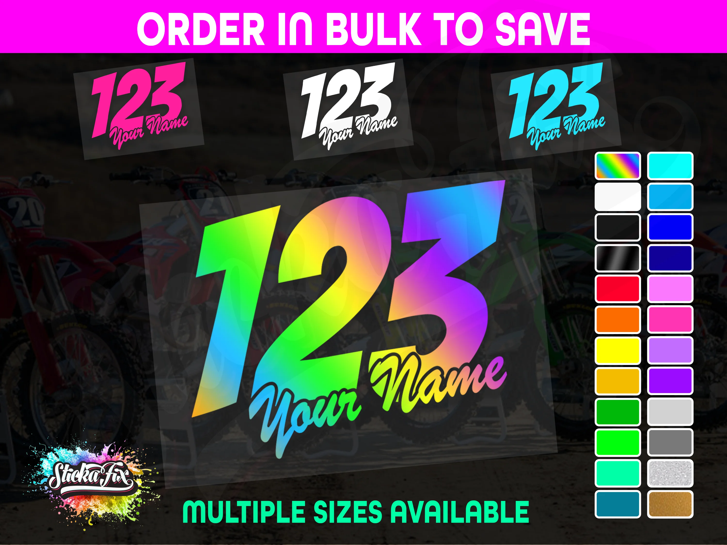 CUSTOM MX Race Number