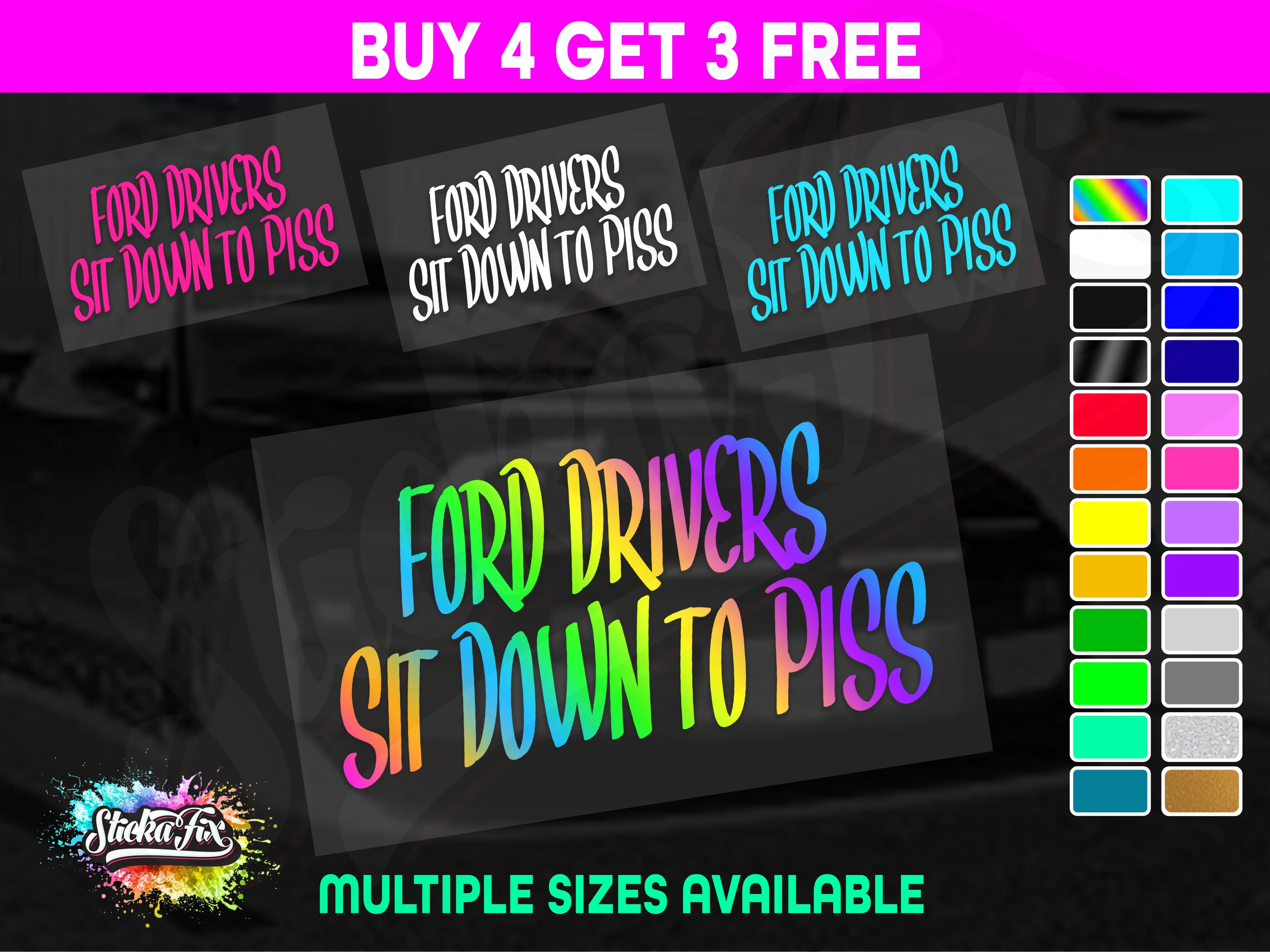 Ford Drivers Sit Down to Piss