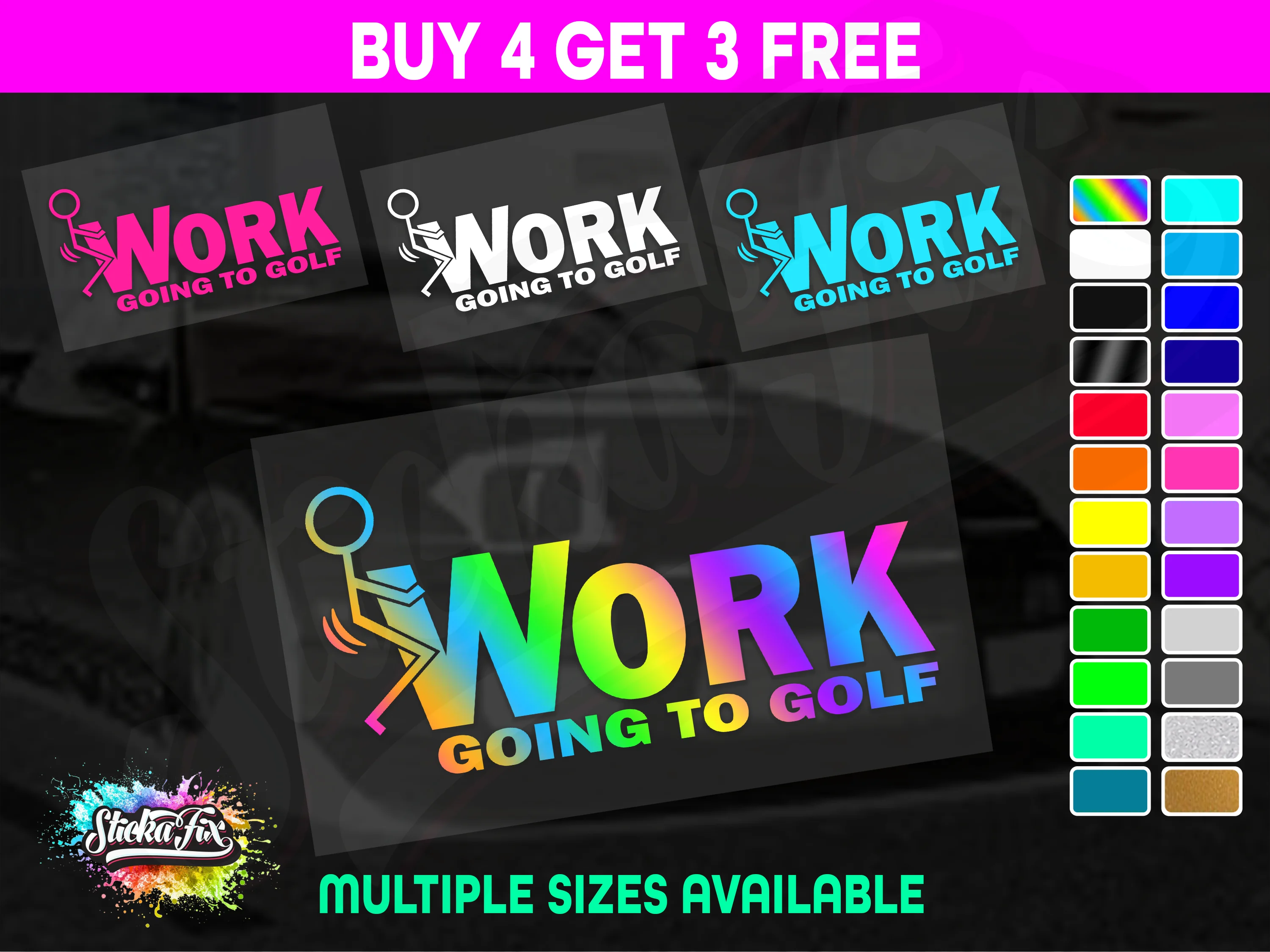 Fck Work Going To Golf
