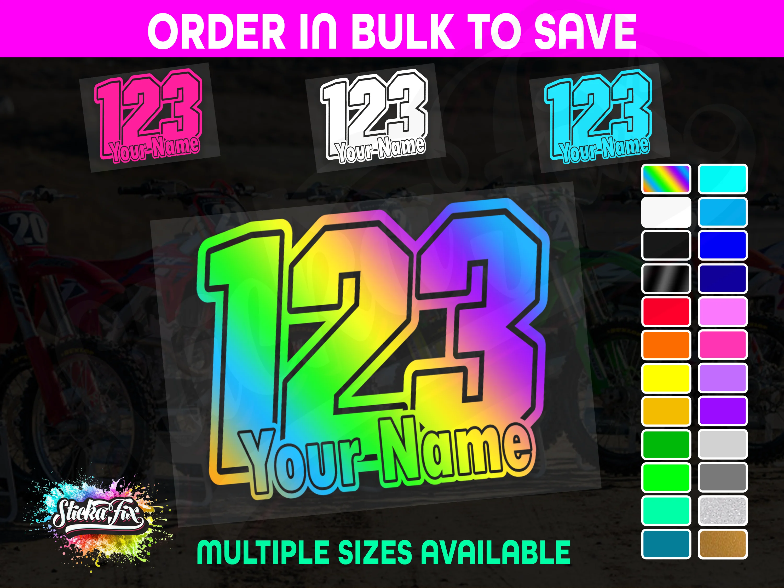 CUSTOM MX Race Number