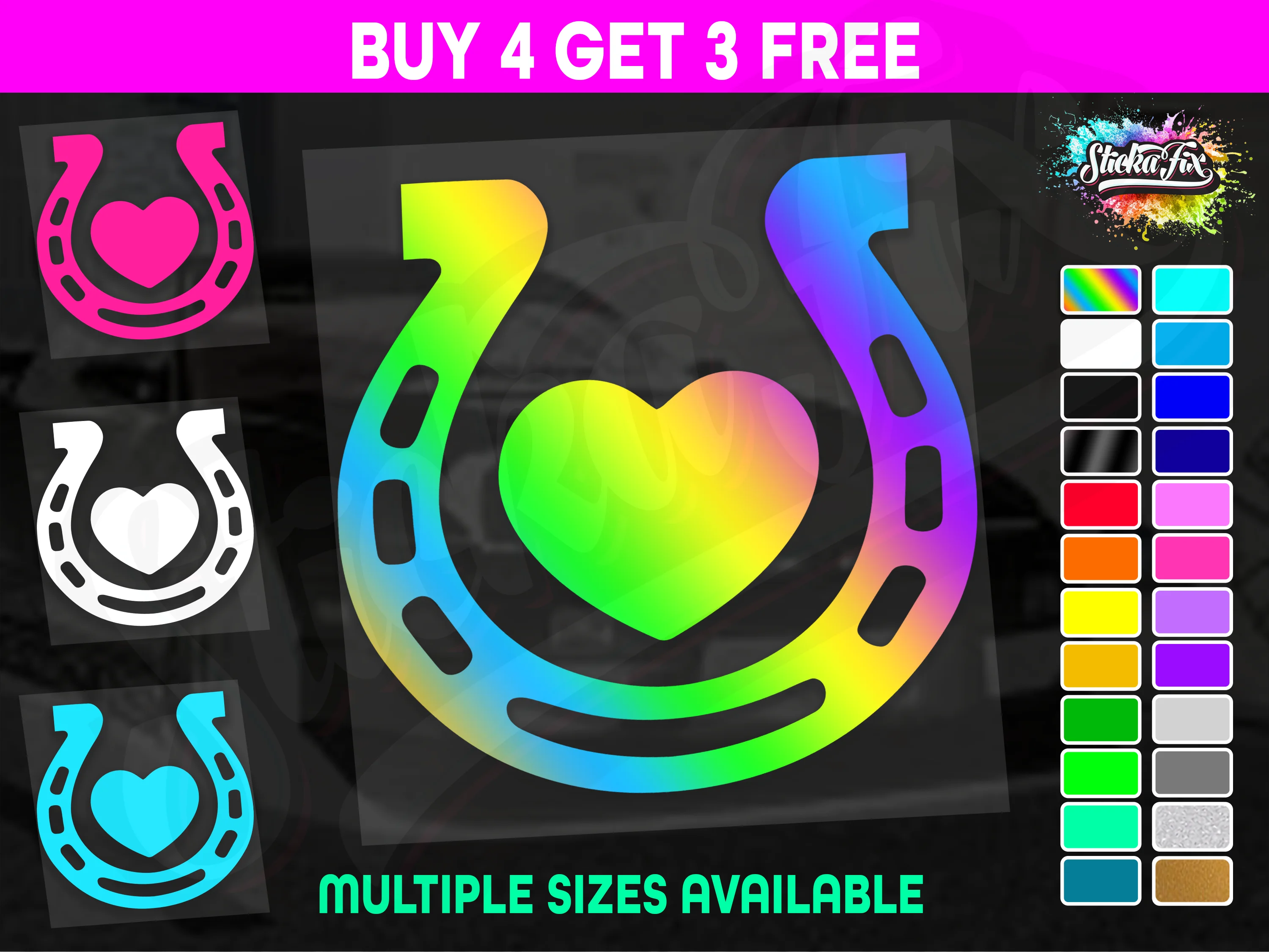 Horse Shoe Love Heart