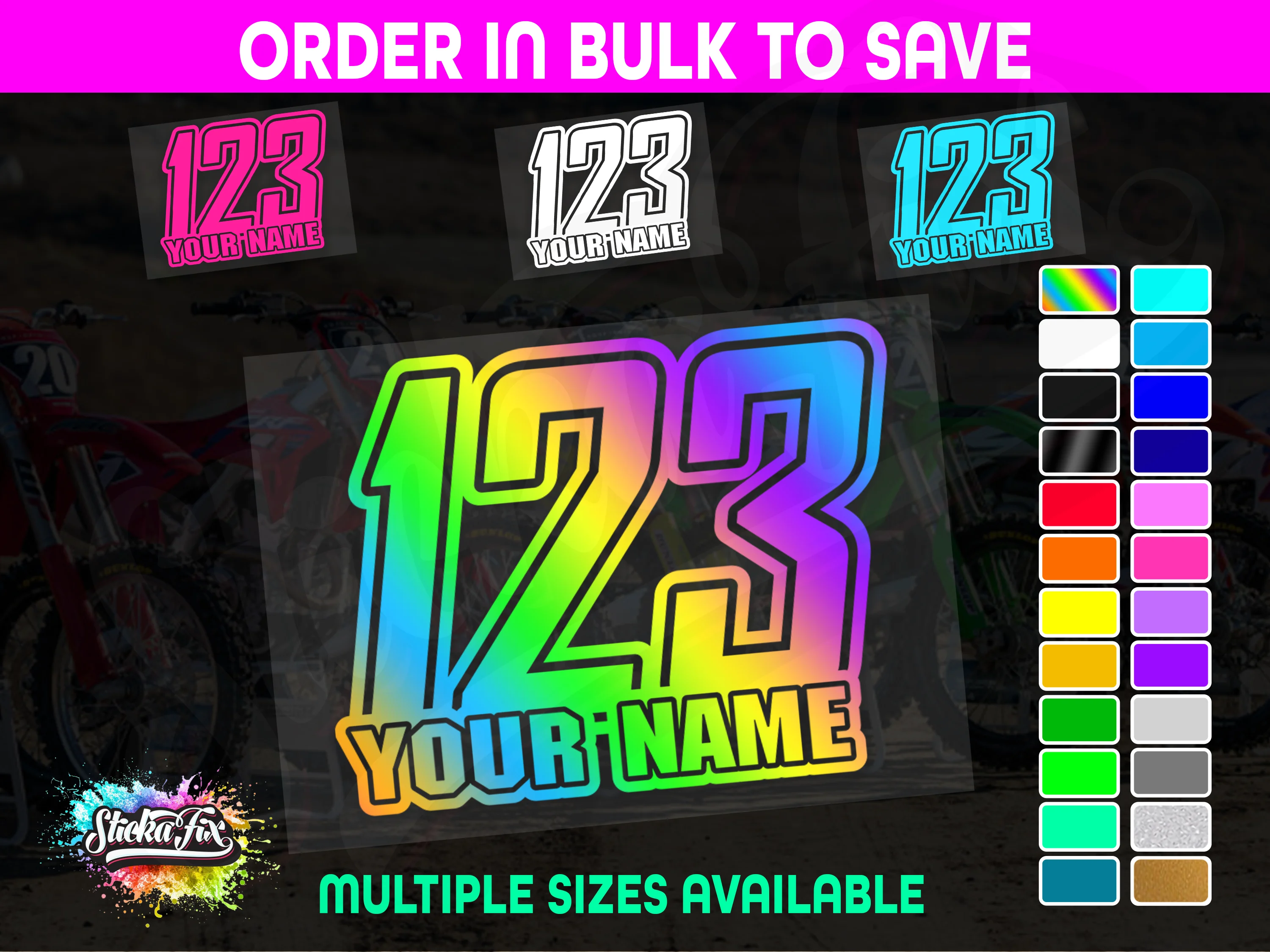 CUSTOM MX Race Number