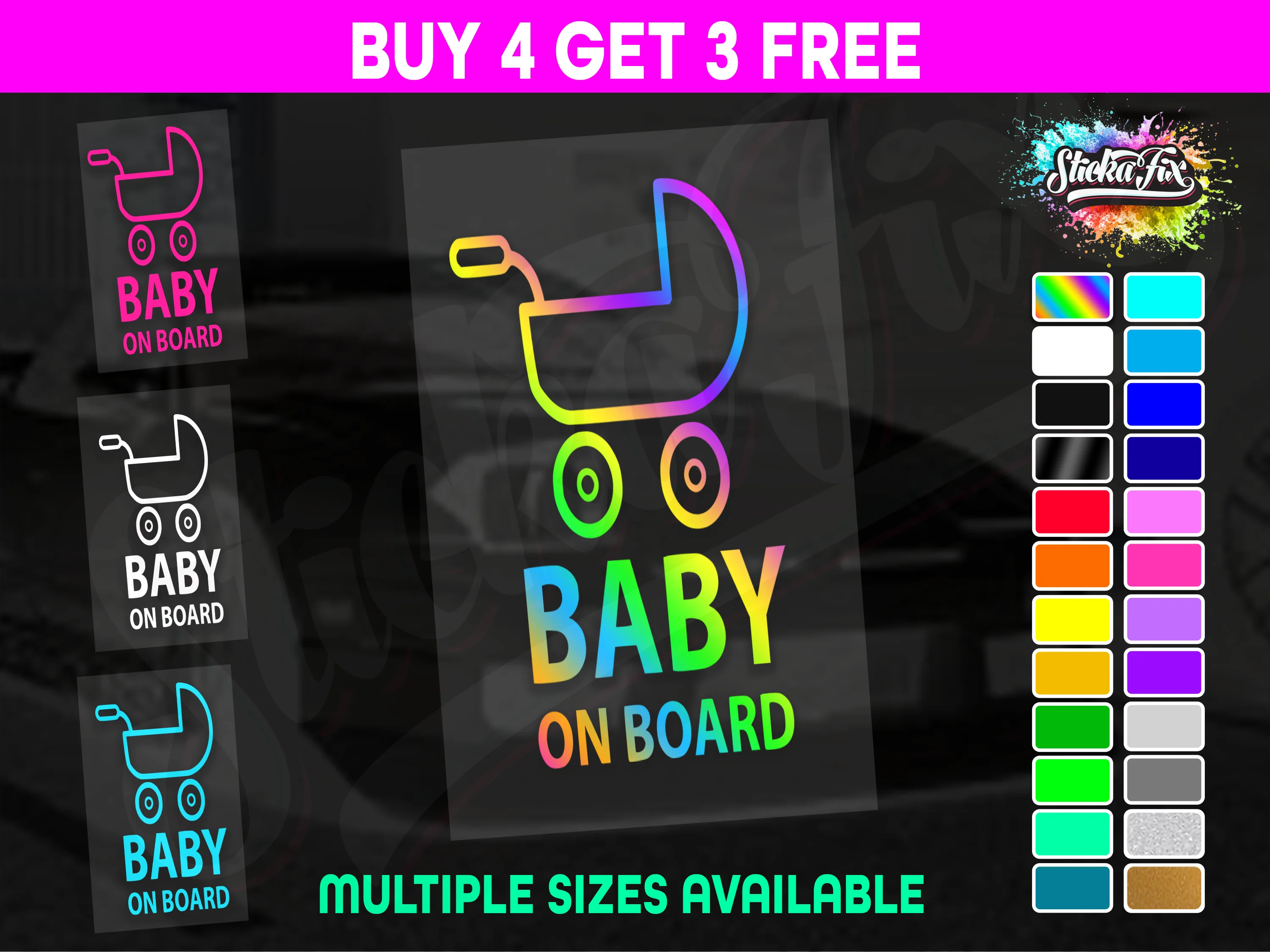 Baby On Board Pram