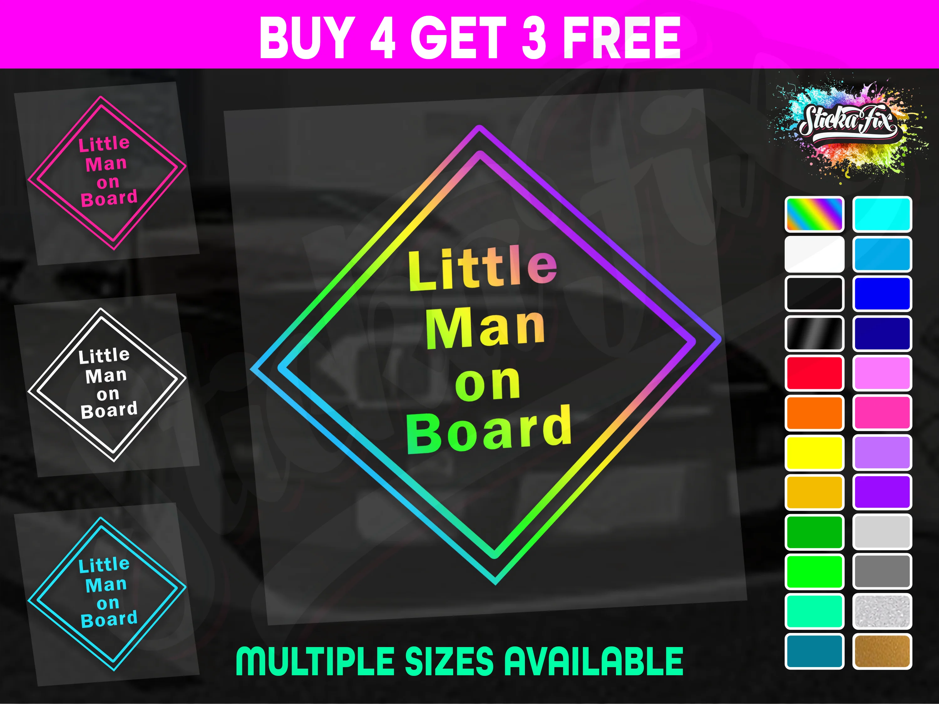 Little Man On Board Triangle